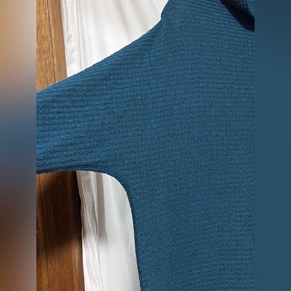 Free People We The Free Kitty Thermal Mock Cowl Neck Oversized Tunic Sweater - Picture 8 of 12